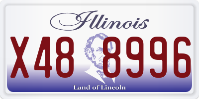 IL license plate X488996