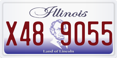 IL license plate X489055