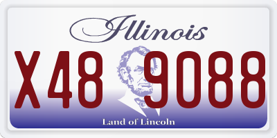 IL license plate X489088