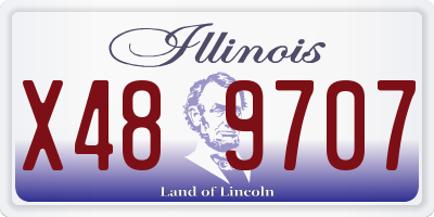 IL license plate X489707