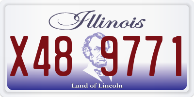 IL license plate X489771