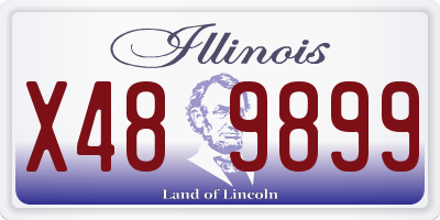 IL license plate X489899
