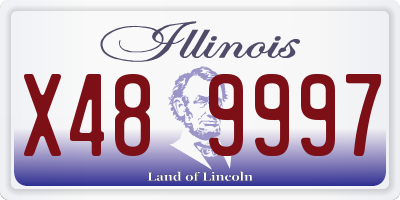 IL license plate X489997