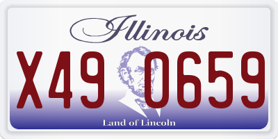 IL license plate X490659