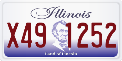 IL license plate X491252