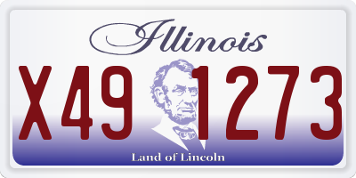 IL license plate X491273