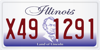 IL license plate X491291