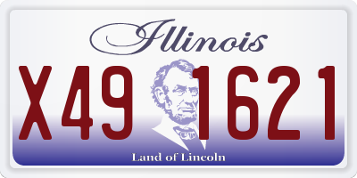 IL license plate X491621