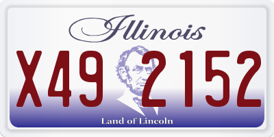 IL license plate X492152