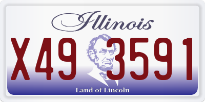 IL license plate X493591