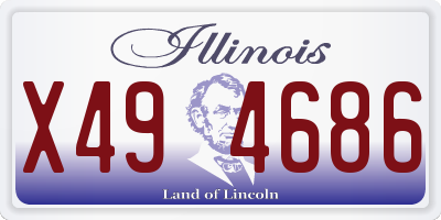 IL license plate X494686