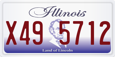 IL license plate X495712