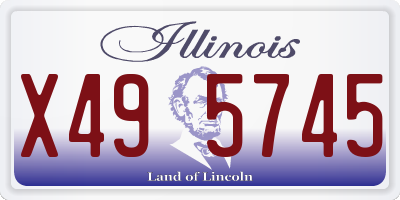 IL license plate X495745