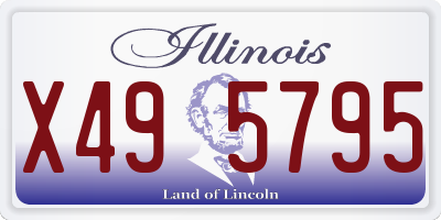IL license plate X495795