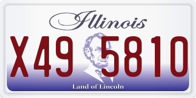 IL license plate X495810