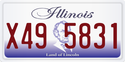 IL license plate X495831