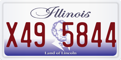 IL license plate X495844