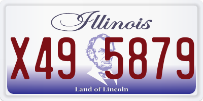 IL license plate X495879