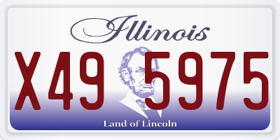 IL license plate X495975
