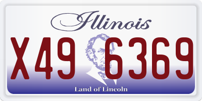 IL license plate X496369