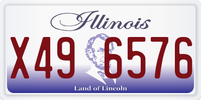 IL license plate X496576