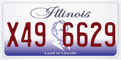 IL license plate X496629