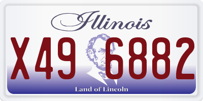 IL license plate X496882
