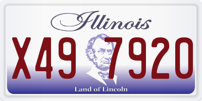 IL license plate X497920