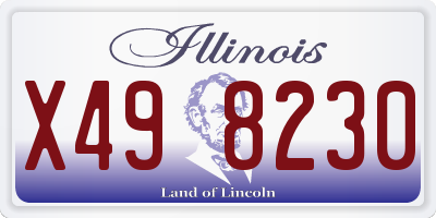 IL license plate X498230