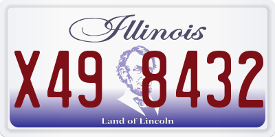 IL license plate X498432