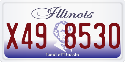 IL license plate X498530