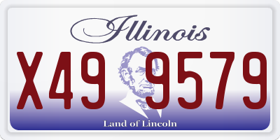 IL license plate X499579