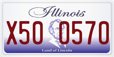 IL license plate X500570