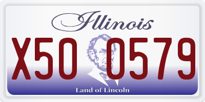 IL license plate X500579