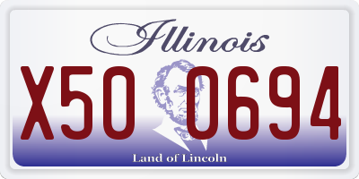 IL license plate X500694