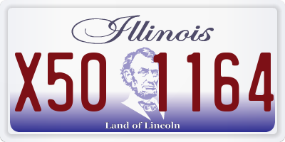 IL license plate X501164