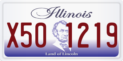 IL license plate X501219