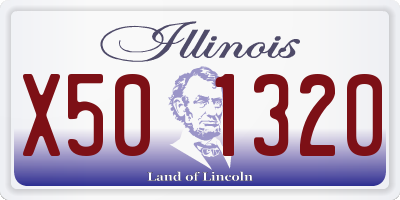 IL license plate X501320