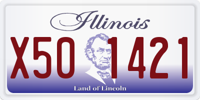 IL license plate X501421