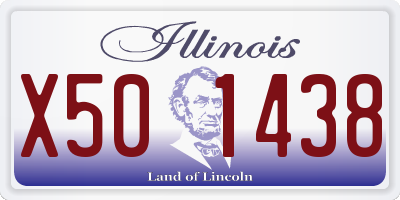 IL license plate X501438