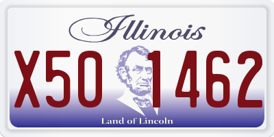 IL license plate X501462
