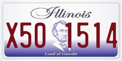IL license plate X501514