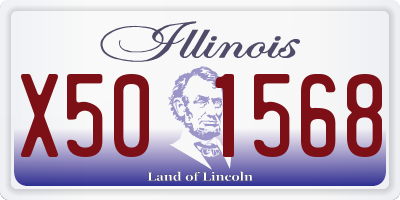 IL license plate X501568