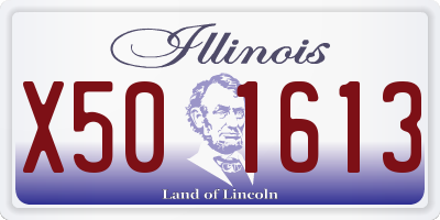 IL license plate X501613