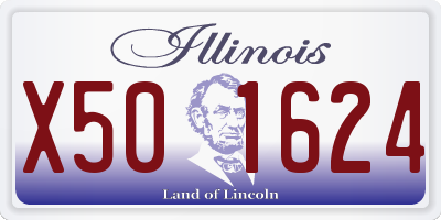 IL license plate X501624