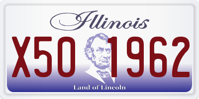 IL license plate X501962