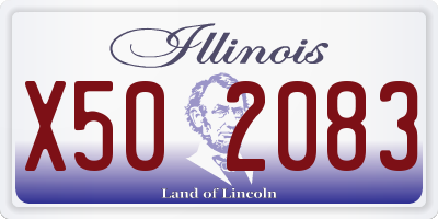 IL license plate X502083