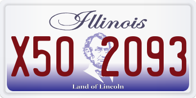 IL license plate X502093