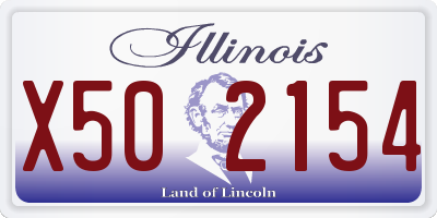 IL license plate X502154