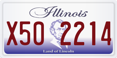 IL license plate X502214